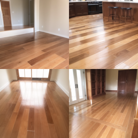 装修木地板、瓷砖、石晶地板效果图对比