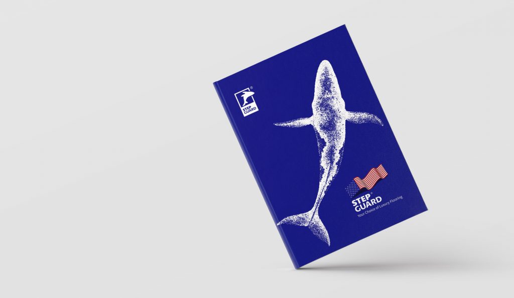 2023年小蓝鲸石晶地板石晶墙板产品画册资料。